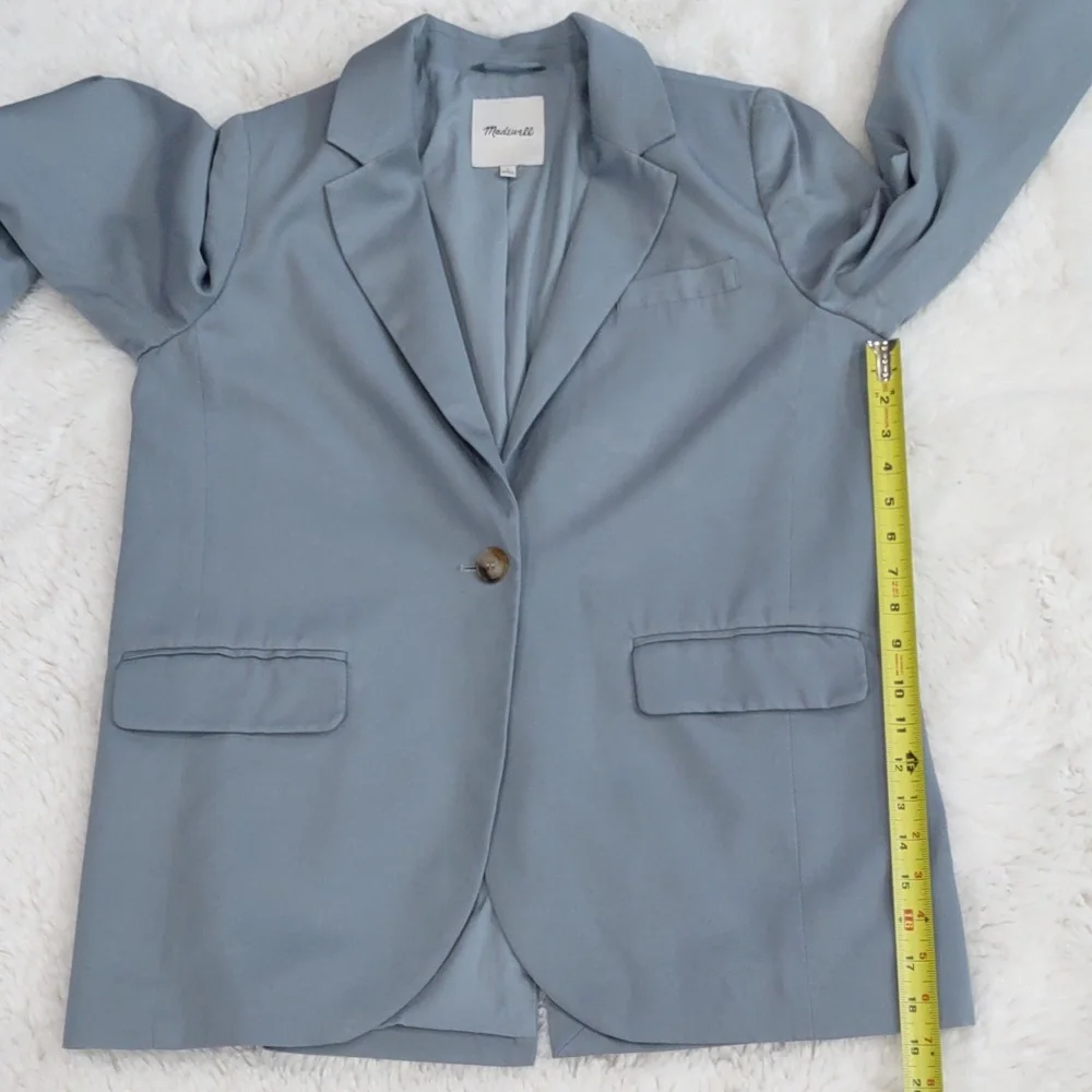Madewell Light Blue Jacket, Size L - Picture 17 of 17